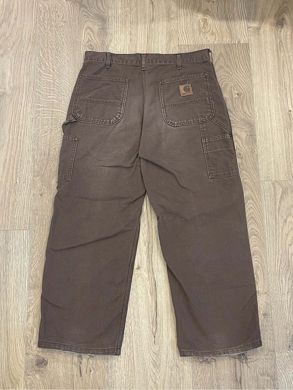 Carhartt Wide Leg Double Knee Duck Cotton Jeans Mens 34 x 30
